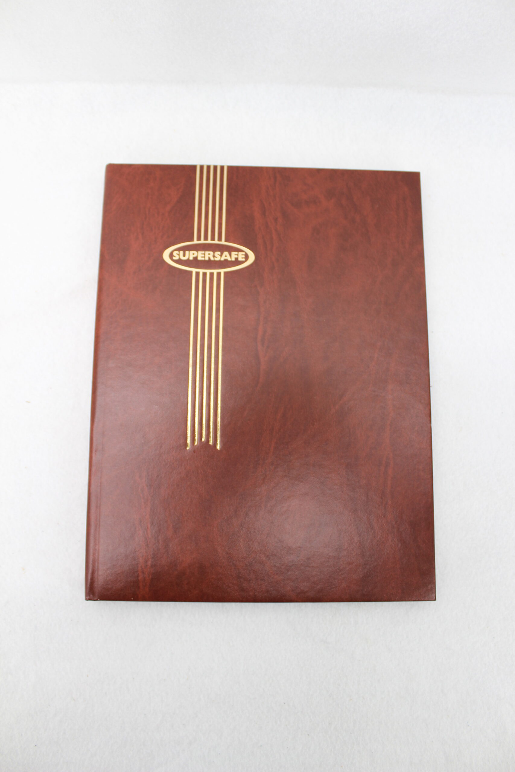 16 Page Brown Hardcover Supersafe Stockbook W White Pages &Amp; Glassine Interleaves 1 16 Page Brown Hardcover Supersafe Stockbook w White Pages & Glassine Interleaves