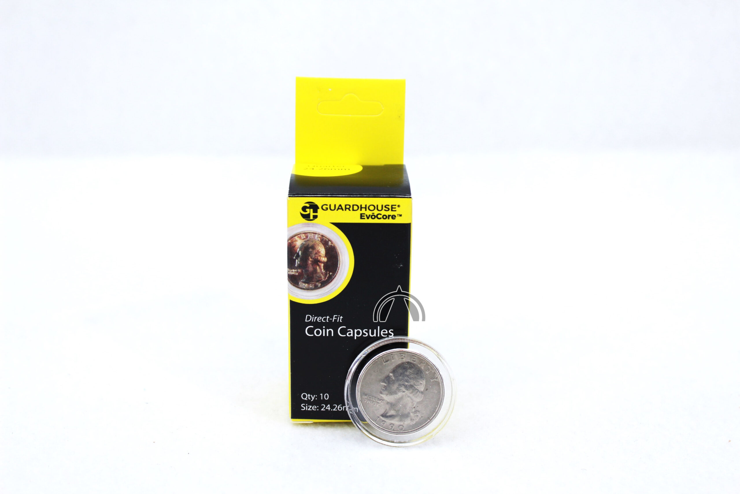 10 Direct Fit Coin Capsules For Us Quarters | 24.26Mm Inside Diameter- Free Ship 1 quarter coin capsules