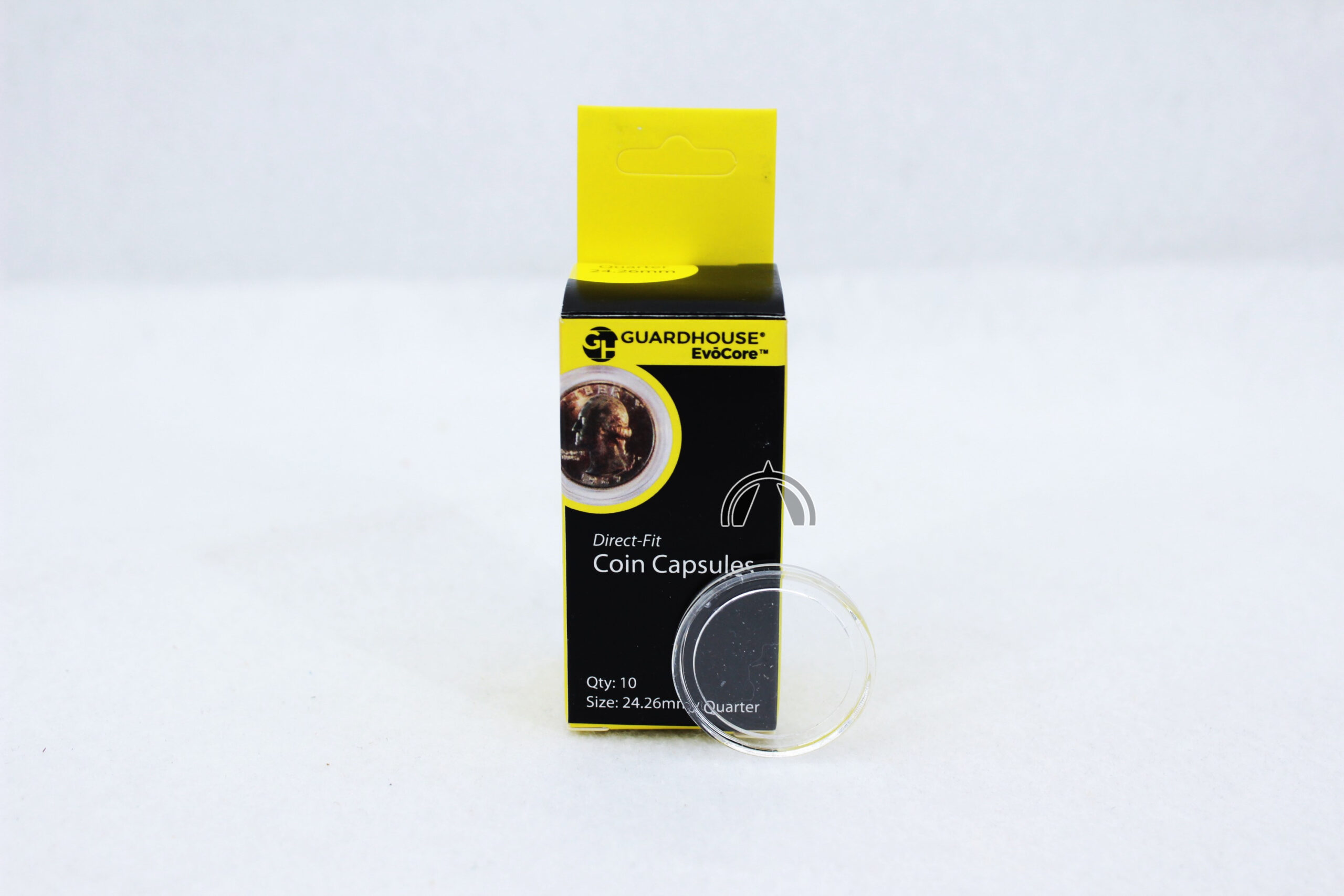10 Direct Fit Coin Capsules For Us Quarters | 24.26Mm Inside Diameter- Free Ship 2 quarter coin capsules
