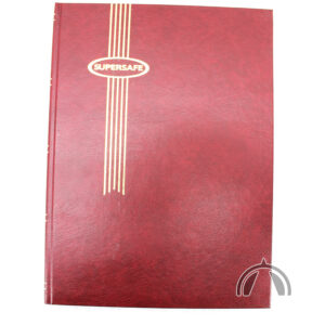burgundy stamp stockbook
