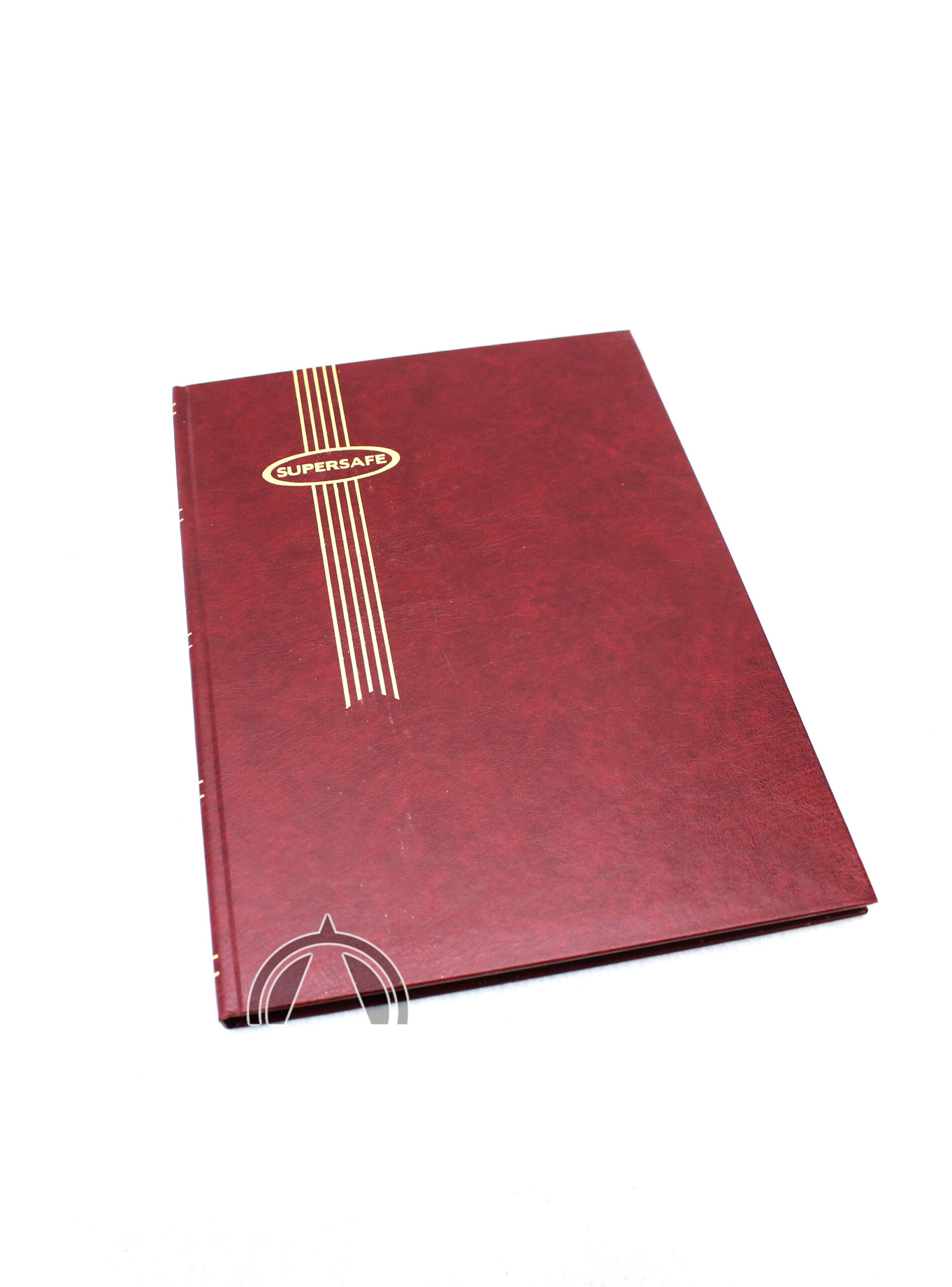 16 Page Burgundy Hardcover Supersafe Stockbook W Black Pages &Amp; Glassine Inter 2 16 page burgundy stockbook