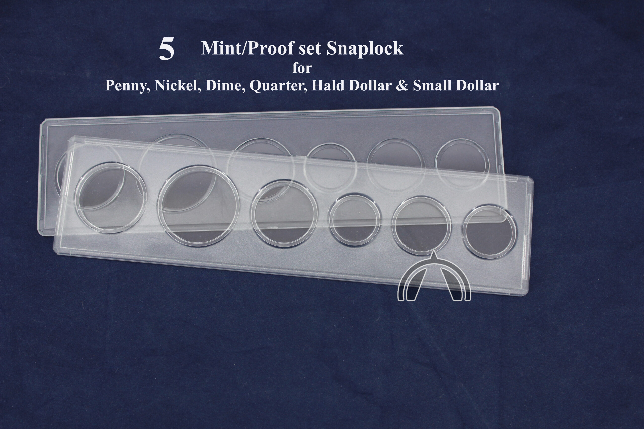 Lot Of 5 Whitman 6 Coin Set Holder 1C, 5C, 10C, 25C, Half &Amp; Small Dollar 1 5 coin set holders for 6 coins