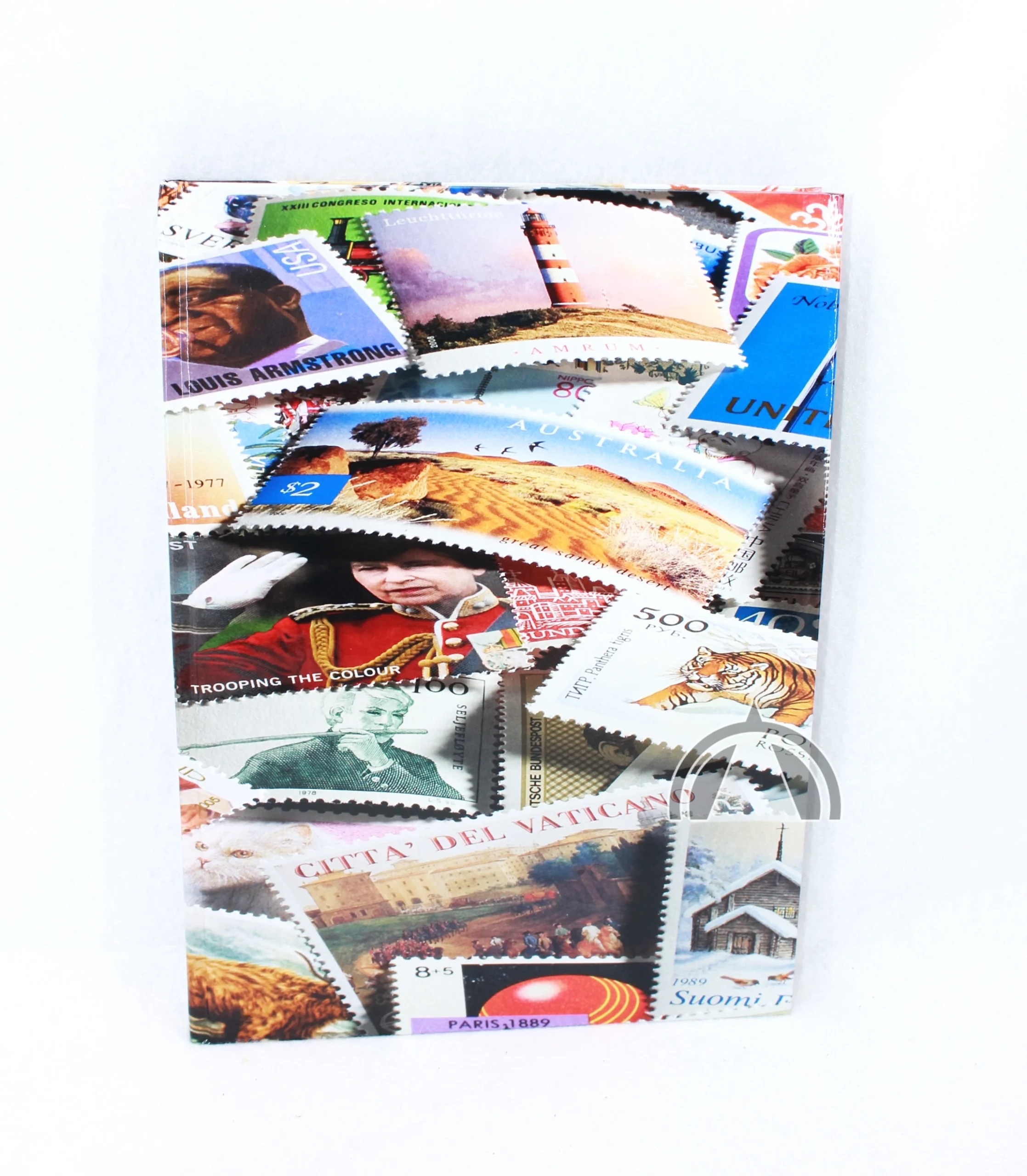 Stamp Motif Stockbook W 32 Black Pages &Amp; Double Interleaves By Lighthouse 1 Stamp Motif Stockbook