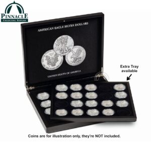 1oz American Silver Eagle Elegant Coin Presentation Display Case or ASE Gilt Box