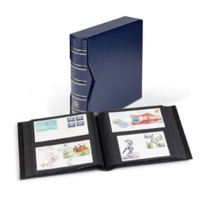 Bark blue postcard album