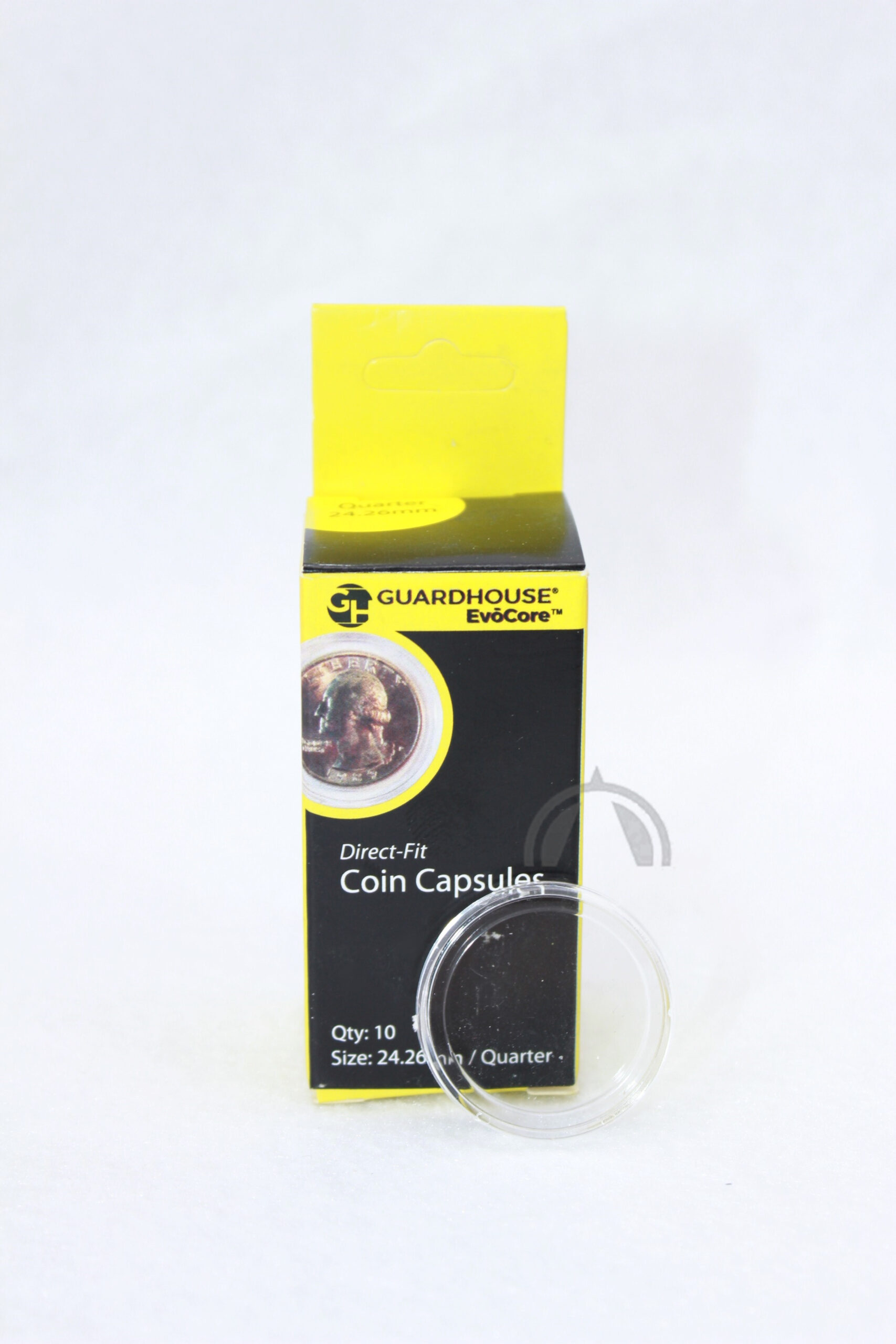 Us Quarter Coin Capsules - 10 Pack Of Direct Fit Coin Capsule Holders 2 US Quarter coin capsules